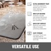 Bellemain XXL Microfiber Dish Drying Mat – 24" x 17" (Largest Mat) Super Absorbent, Fast-Drying, Soft, and Durable (Gray) - 4 of 4