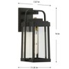 Progress Lighting Walcott 1-Light Outdoor Wall Lantern in Antique Bronze with Clear Glass Panels - 2 of 3