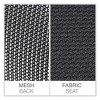Workspace by Alera Mesh Back Fabric Task Chair, Supports Up to 275 lb, 17.32" to 21.1" Seat Height, Black Seat, Black Back - 2 of 4