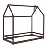 Twin Size/Full Size Platform Bed, Wooden Floor Bed, House-Shaped Bed Frame with Roof for Teens Boys Girls Bedroom Furniture (Slats Not Included) - 2 of 4