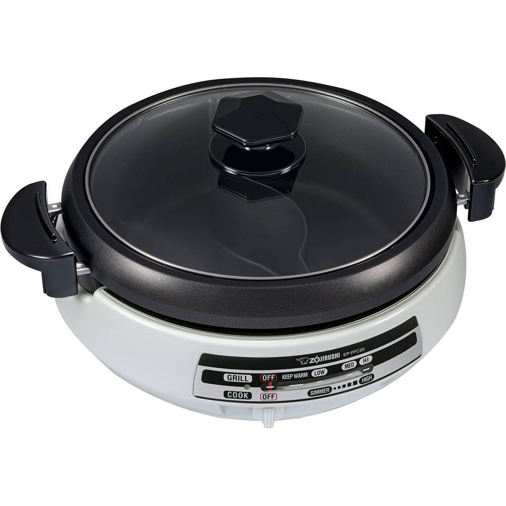 Zojirushi Gormet d&#039;Expert Electric Skillet for Yin Yang Hot Pot - Silver - EP-PFC20