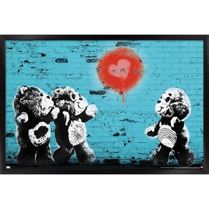 Trends International Care Bears - Heart Balloon Framed Wall Poster Prints - 1 of 4