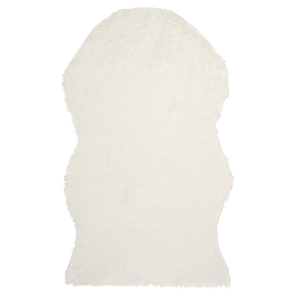 Haven Accent Rug Faux Sheepskin Ivory 3'x5' - Safavieh