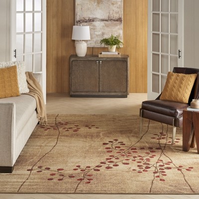 Extra Large Handmade Latte Rectangular Traditional Rug