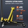 Yukimo 3 Ton Floor Jack - 6600LBS Capacity Low Profile Design, Heavy-Duty Steel, Dual Pistons Quick Lift, 3.35"-19.69" Lift Range for Cars/Trucks/SUVs - 3 of 4
