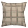 Creative Products Holiday Plaid on Brown 18 x 18 Spun Poly Pillow - 2 of 3
