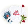 Simply Sage Market Women's Graphic Sweatshirt All You Need Is Love Heart Rainbow - 3 of 3