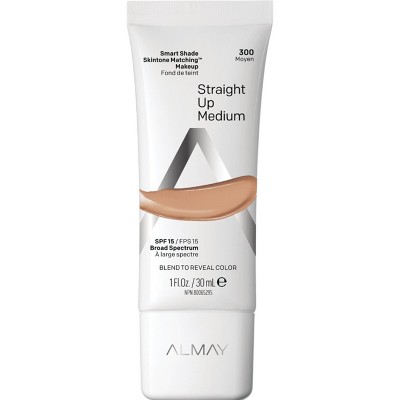 Almay Smart Shade Skintone Matching Makeup with SPF 15 - 300 Straight Up Medium - 1 fl oz