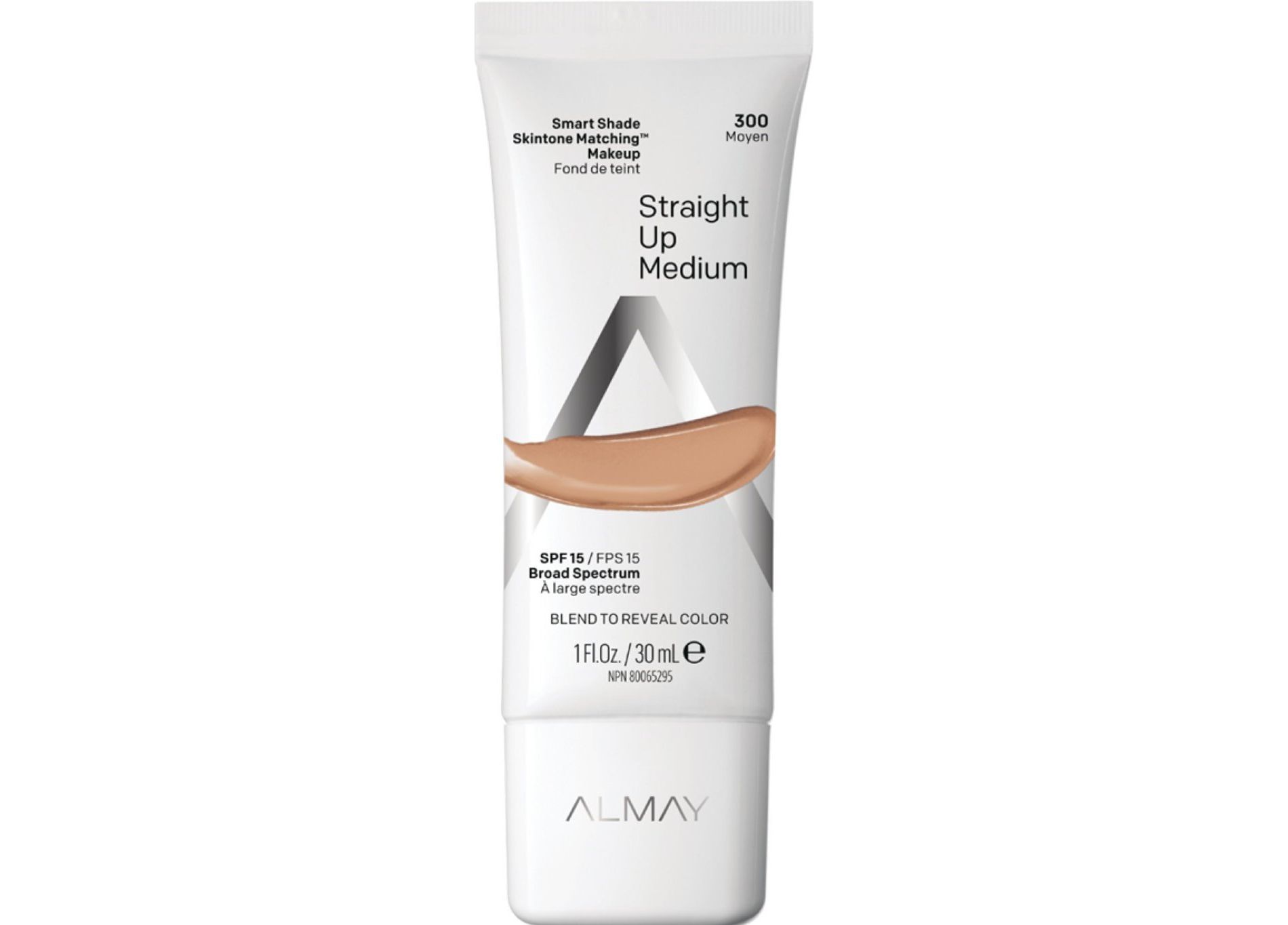 Almay Smart Shade Skintone Matching Makeup with SPF 15 - 300 Straight Up Medium - 1 fl oz