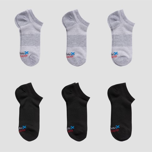 Hanes Premium Boys' 6pk No Show Footbed Socks - Colors May Vary : Target