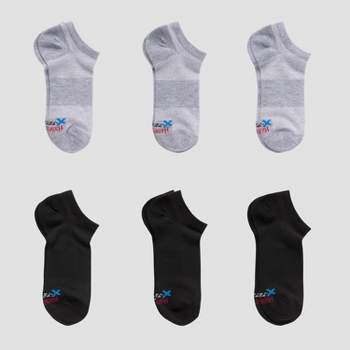Hanes Premium Boys' 6pk No Show Footbed Socks - Colors May Vary