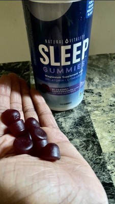 Natural Vitality Calm Sleep Gummies With Magnesium - Blueberry ...