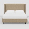 Austin Wingback Platform Bed Cozy Faux Shearling - Threshold™ - image 2 of 4