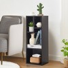 VECELO 3 Tier Bookcase, Small Book Shelf Rustic Bookshelf Storage Organizer - 2 of 4