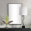 Uttermost Rectangular Vanity Accent Wall Mirror Industrial Beveled Distressed Aged Silver Frame 20 1/4" Wide for Bathroom Bedroom - 2 of 4