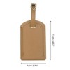 Unique Bargains Solid Color Texture Luggage Tag 1 Pc - 2 of 4