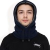 Anna-Kaci Men's Fleece Hooded Neck Warmer with Adjustable Drawstrings and Full Face Coverage for Cold Weather - 4 of 4