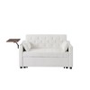Velvet Sofa Bed with 360¡ã Side Table & Adjustable Backrest - 4 of 4