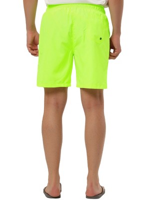 TATT 21 Men's Summer Casual Beach Drawstring Surfing Mesh Lining Board Shorts Yellow 28 — фото 3