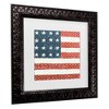 Trademark Fine Art - David Carter Brown Americana Quilt IV Matted Framed Art - 3 of 4