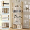 6-Tier Tall Bookshelf, Industrial Bookcase with Open Shelves & Metal Frame, Space Saving Display Shelf for Living Room Office Apartments - 2 of 4