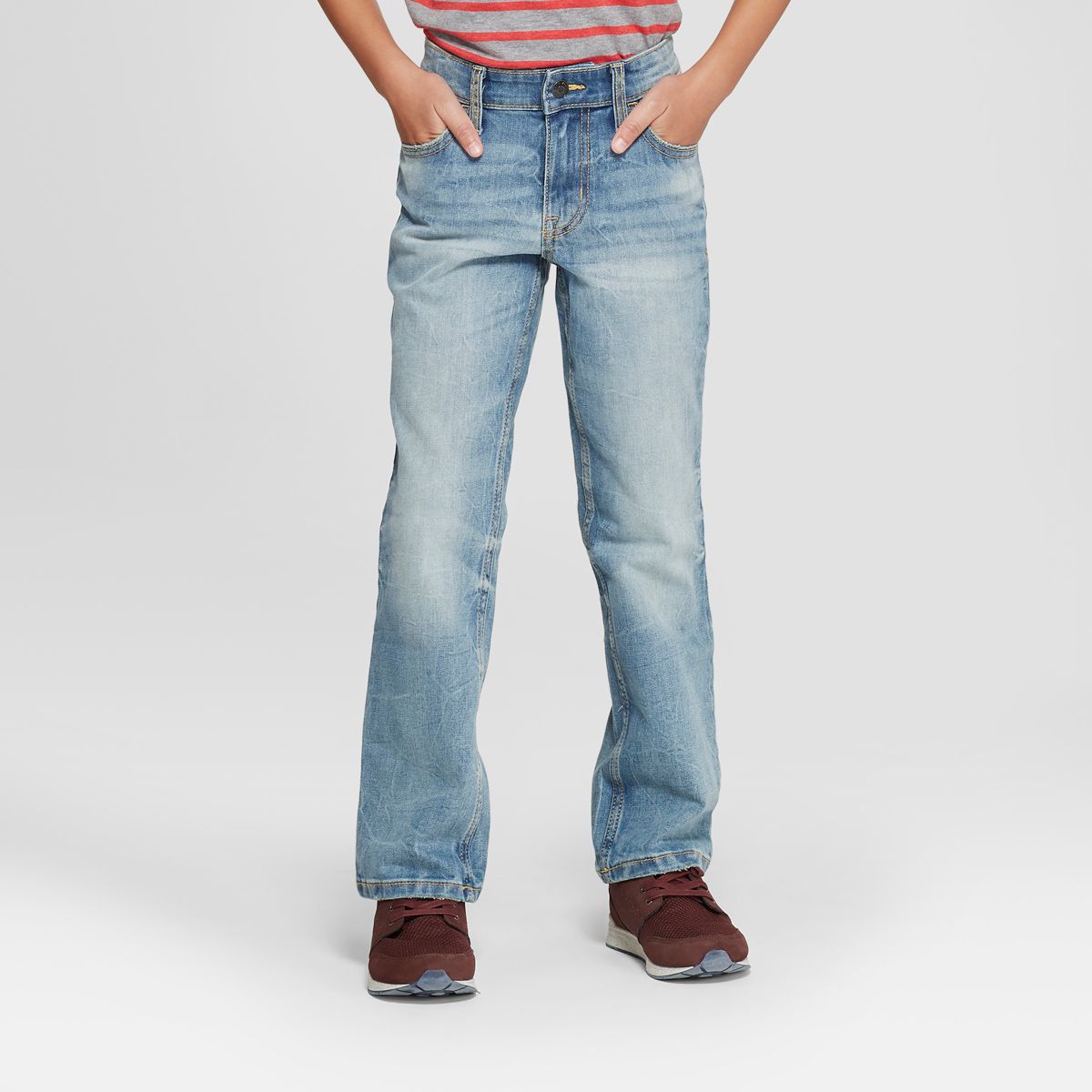 Boys' Stretch Straight Fit Jeans - Cat & Jack™ - thumbnail 7