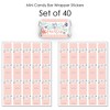 Big Dot of Happiness Let's Be Fairies - Mini Candy Bar Wrapper Stickers - Fairy Garden Birthday Party Small Favors - 40 Count - 3 of 4