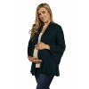 24seven Comfort Apparel Bell Sleeve Flared Open Front Maternity Cardigan - image 2 of 4