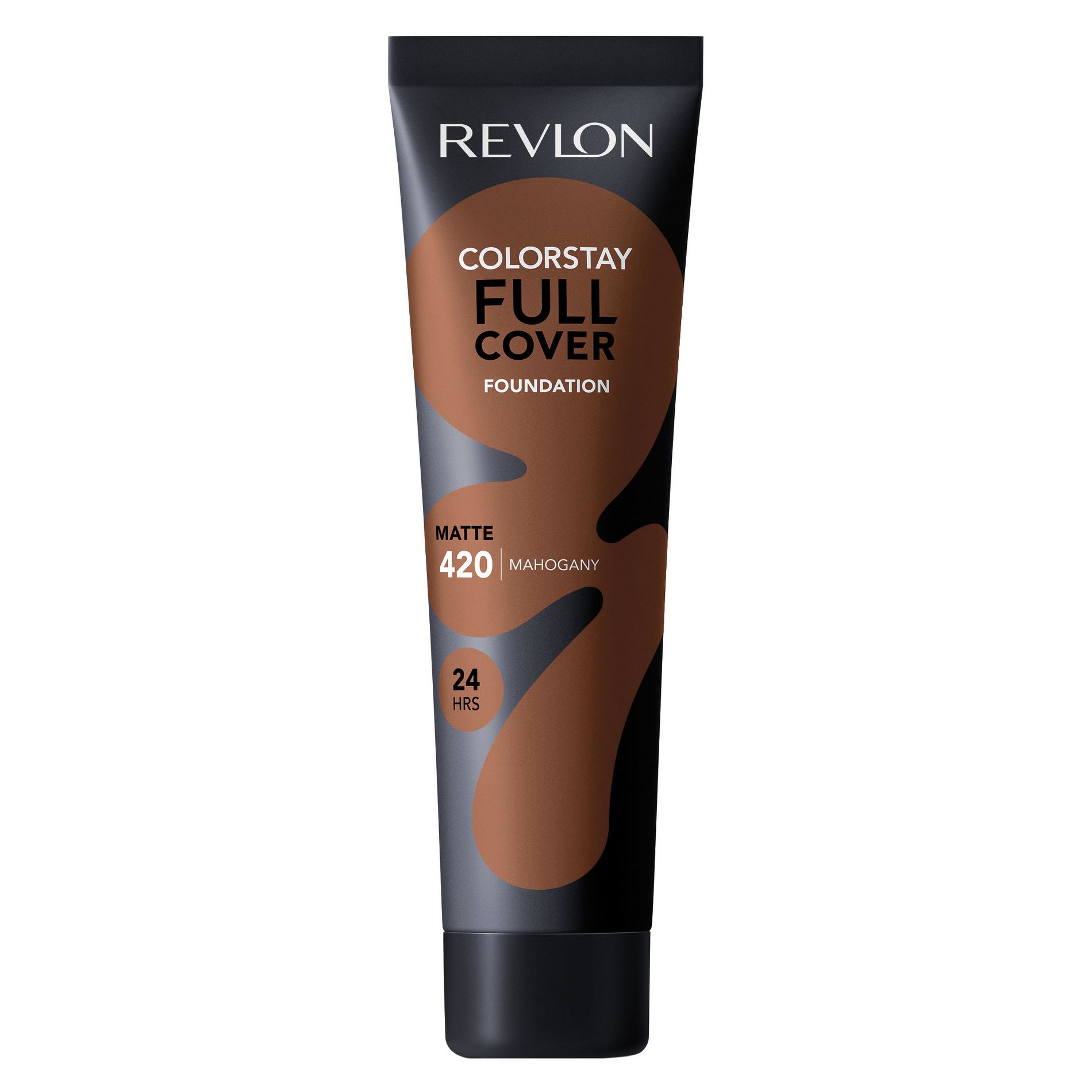 Revlon ColorStay Full Cover Matte Foundation - 420 Mahogany - 1 fl oz: Full Coverage, Mousse, Warm Undertone, Face Use