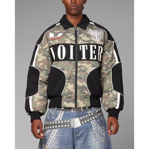 LOITER Mens Enroute Racing Jacket - Camo/Black L