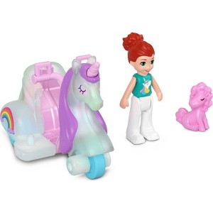 Polly Pocket Pollyville Micro Doll with Unicorn-Inspired Die-cast 3-Wheeler and Unicorn Mini Figure - 1 of 4