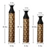 GDFStudio Bradley 3 Piece Glazed Metal Floor Bottle Vase - 3 of 4
