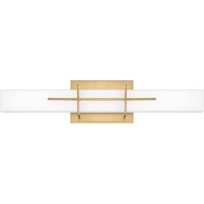 Gemini Aged Brass 22.5" LED Bath Vanity Light with Opal Glass Shade
