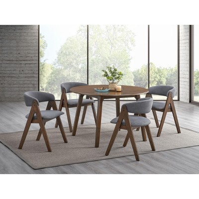 NicBex Round Dining Table 48" Modern Minimalist Wooden Dining Table for Dining Room