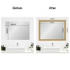 Amanti Art Mirror Makeover Bathroom Mirror Frame Border Kit - Fully Assembled Peel and Stick Frame - Mirror NOT Included - Grace Brushed Gold Trim - 4 of 4