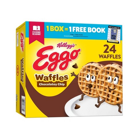 Kellogg S Eggo Chocolatey Chip Family Pack Frozen Waffles 29 6oz 24ct Target