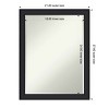 Amanti Art Oliver Narrow Half-Inch-Bevel Wood Framed Bathroom Vanity Wall Mirror - 3 of 4