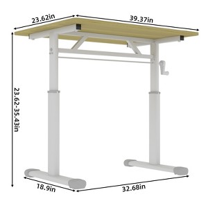 Anybear Study Desk for Kids & Adults, Height-Adjustable, Multi-Purpose Desk, Compact Design, 31.5 x 23.62 x 35.43" - 1 of 4