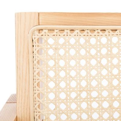 Coastal Comfort Natural Rattan 23" Glider Rocking Chair