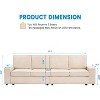 Modular Sectional Sofa, U/L-Shaped Couch w/ Removable Cover, Modern Convertible Deep Seat Sofa, Comfy Cloud Sleeper Sofa Couch for Living Room&Office - 3 of 4