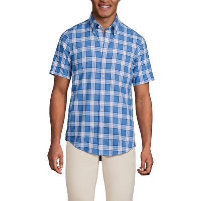 Lands' End Men's Short Sleeve No Iron Twill Shirt