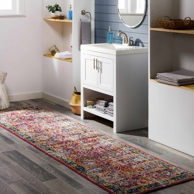 Hauteloom Vick Colorful Burgundy Rug