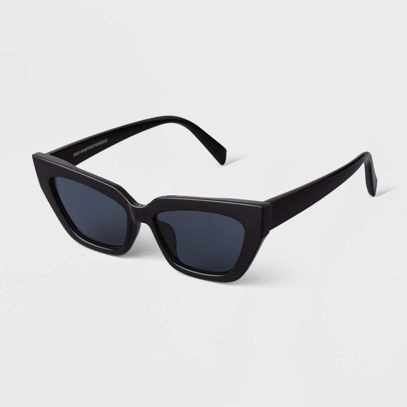 Women's Plastic Retro Angular Cateye Sunglasses - A New Day™, 2 of 7