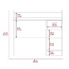 NicBex 40.2 Inch Computer Home Office Desk with 2 Open Shelves and 1 Drawer for Study Room,Bedroom and Office - 4 of 4