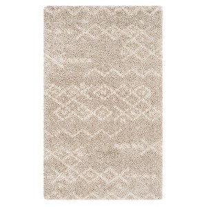 Gray/Ivory Geometric Loomed Accent Rug 3