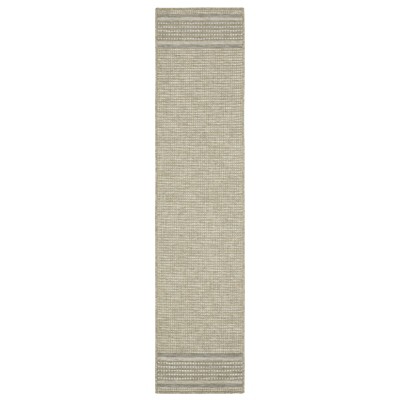 Oriental Weavers Tortuga TR07A Beige / Black Indoor /Outdoor Area Rug - 1'10" x 7'6"
