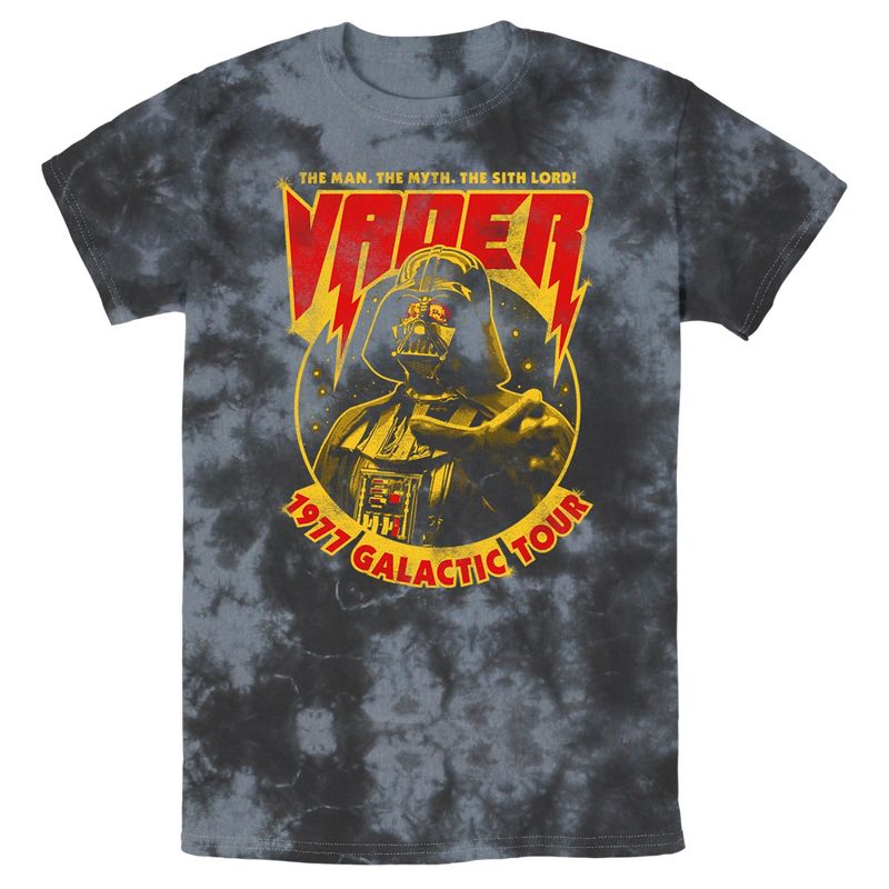 Men's Star Wars Darth Vader 1977 Galactic Concert Tour T-Shirt, 1 of 4