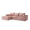NicBex Couches for Living Room 108.27" L-shaped Sectional Sofa Chenille Upholstered 3-seater Sofa Couch with Throw Pillows - 2 of 4