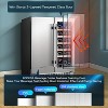 24-inch fridge,57 Cans and 18 Bottles,Dual zone individual control cooler,LED light,Adjustable shelves,Smart touch control panel,Quiet Compressor - 4 of 4