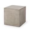 Sapphtopaz Outdoor End Table Modern Outdoor Side Table, LightWeight Concrete Patio Table Small Table for Backyard, Balcony, Porch - 3 of 4